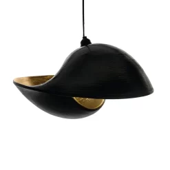 Bamboe hanglamp Shell Black