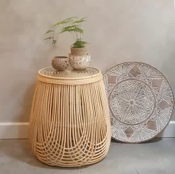 Bijzettafeltje van bamboe 40 cm