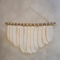 Decoratieve veren voor aan de muur