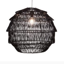 Rattan - Hanglamp Artichoke zwart