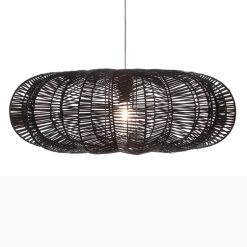 Rattan - Hanglamp Star zwart
