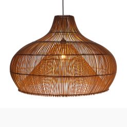 Rattan - Hanglamp dome naturel