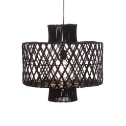 Rattan - Hanglamp Candy black