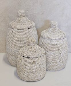 Kralenpotjes Crème set 3