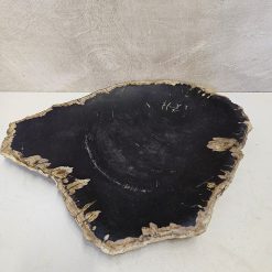 Schaal zwart/beige plat