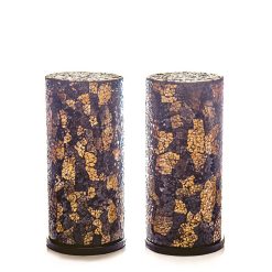 Glass black/gold - Cilinder set 2