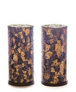 Glass black/gold - Cilinder set 2