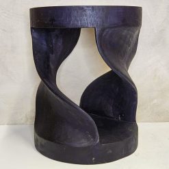 Krukje zwart teak hout