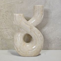 Kaarshouder Wulan. Crème