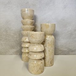Kandelaar Kirana. Crème