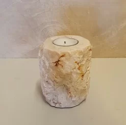 Waxinelicht marmer