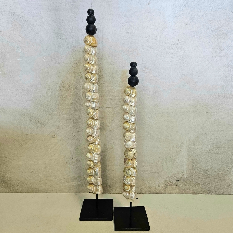 Verticale schelpenstandaard ‘Toaraja’ – Set 2